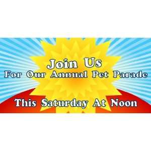  3x6 Vinyl Banner   Annual Pet Parade 