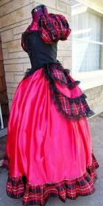 Victorian Ball Gown Civil War Dress Southern Belle SASS Bustle Costume 