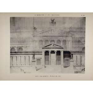  1902 Print Paul Blondel Architecture Palais des Arts 