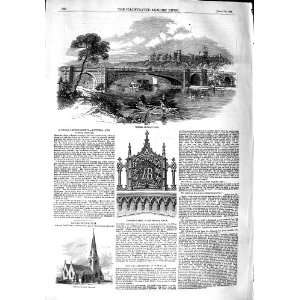    1851 VICTORIA BRIDGE RIVER WINDSOR LANDSCOVE CHURCH