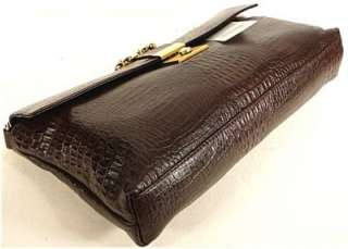 New NWT Sorpresa Leather Moc Croc Handbag Purse Bettina  