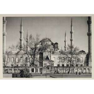  1937 Blue Mosque Sultan Ahmed I Minaret Istanbul Turkey 