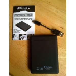  Verbatim Titan XS 1 TB USB 2.0 Portable External Hard Drive 