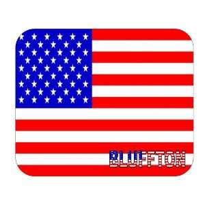  US Flag   Bluffton, Indiana (IN) Mouse Pad Everything 