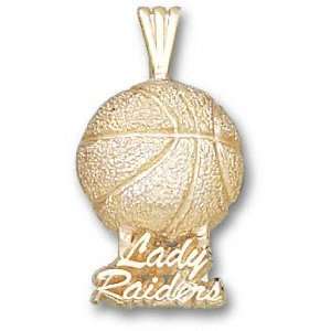 com Texas Tech Red Raiders Solid 10K Gold LADY RAIDERS Basketball 