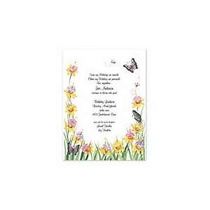  Cupcake Garden Invitation Adult Birthday Invitations 