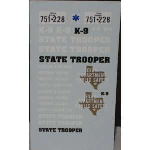  Pursuit 1/24 25 Texas State Police DPS Decals