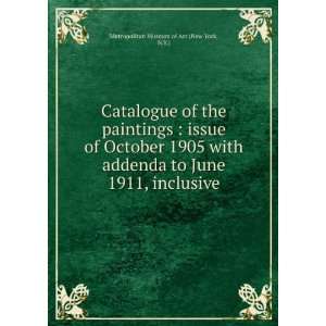  Catalogue of the paintings  issue of October 1905 with 