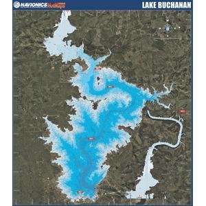    Navionics Paper Map Lake Buchanan Texas