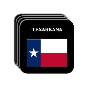 US State Flag   TEXARKANA, Texas (TX) Set of 4 Mini Mousepad Coasters