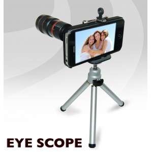 Eye Scope & Tripod Mobile Zoom Lens For iPhone 4 8x Magnification 