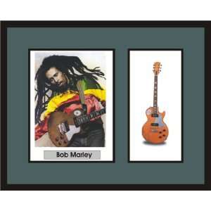  BOB MARLEY Guitar Shadowbox Frame 2 Musical Instruments