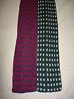 Wide Flat/Square Bottom Knit Wool Ties Lot of (2)