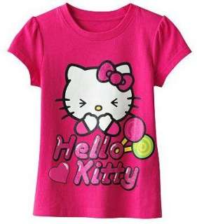 Hello Kitty Shirt Top Tee LOLLIPOP Size 4 5 6  