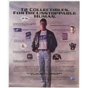  1991 T2 Terminator 2 Movie Collectibles Print Ad (Movie 