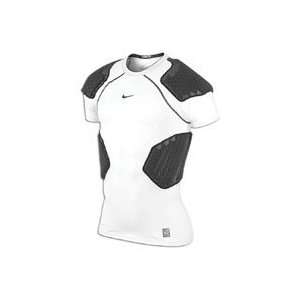 Nike Pro Combat Hyperstrong 4 Pad Top   Mens   White/Black/Cool Grey