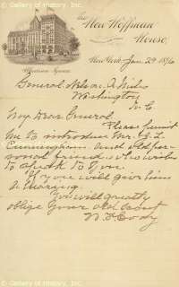 WILLIAM F. BUFFALO BILL CODY   AUTOGRAPH LETTER SIGNED 01/29/1896 