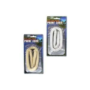  72 Packs of Coiled telephone cord (assorted colors 