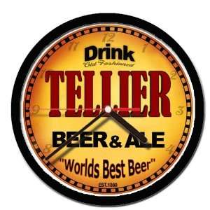  TELLIER beer and ale cerveza wall clock 