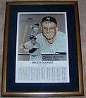MICKEY MANTLE FORD BILLY MARTIN Signed Lithograph  