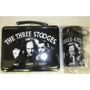  Three Stooges Full Size Metal Lunch Box with Thermos 