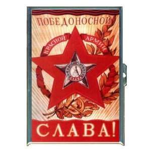  TRIUMPHANT RED ARMY RUSSIAN WWII ID Holder, Cigarette Case 