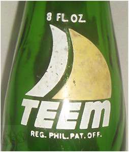 ca 1970s Philippines TEEM Soda Bottle  