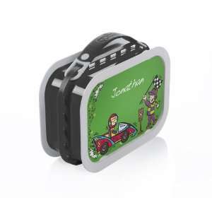    Personalized Speed Racer Lunch Box   Gray