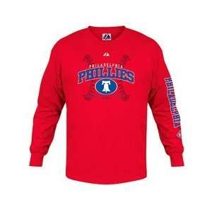 Philadelphia Phillies Classic Contest Long Sleeve T Shirt by Majestic 