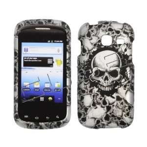 Samsung Transfix R730 R 730 Black with Silver Multiple Skulls Design 