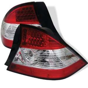  Honda Civic 04 05 2DR LED Tail Lights   Red Clear (Pair 