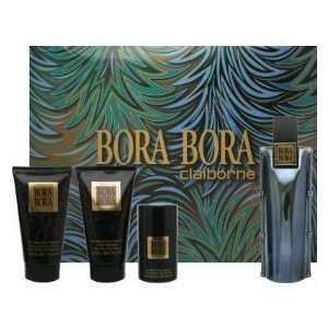Bora Bora by for Men4SetCologne Spray,Skin Soother,Hair and Body Wash 