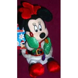   Claus Disney Minnie Mouse Doll Toy, Holiday Decor 