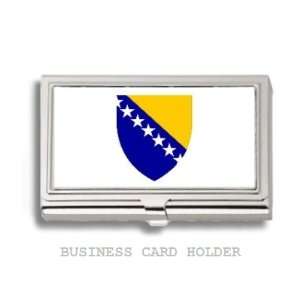 Bosnia Bosnian Emblem Flag Business Card Holder Case