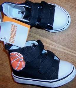 Baby/Toddler Boy Gymboree Black Basketball Shoes, NWT  