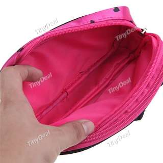 Size Bowknot Heart Waterproof Zipper Cosmetic Bag for Girls NBG 