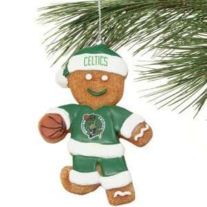  Boston Celtics Gingerbread Basketball Player Ornament 