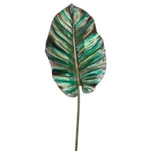 21.5 Philodendron Orchid Leaf Spray Green Gold (Pack of 12)  