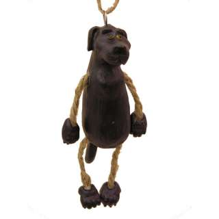Black Lab Dog Holiday Ornament by Bert Anderson  