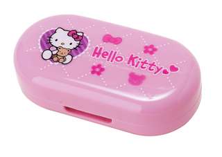   pink hello kitty contact case is fun tastic perfect for overnights