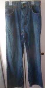 Girls Slim Fit Boot Cut Blue Denim Jeans  Size 18S  Arizona 