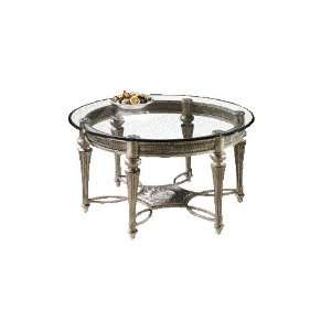  Round Cocktail Table by Magnussen   Brushed Pewter (37506 
