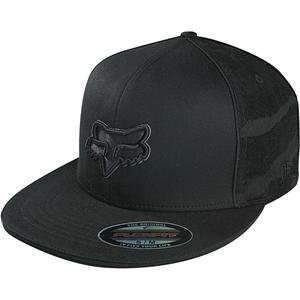  Fox Racing Zeebrah Flexfit Hat   Large/X Large/Black 