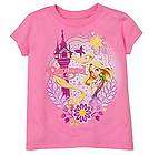 New Disney Princess Rapunzel Tangled Girls Organic T shirt 4 5/6 7/8 