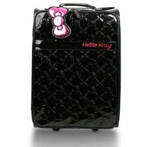  Hello Kitty Black Embossed Patent Carry on Luggage Toys 