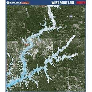  Navionics Paper Map West Point Lake   North Alabama GPS & Navigation