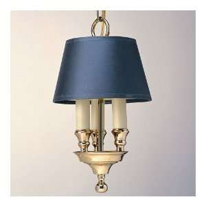   704 01 Library 3 Light Chandeliers in Polished Brass