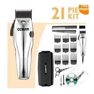  21 piece Haircut Kit with Case Powerful Clipper and 5 detent Taper 