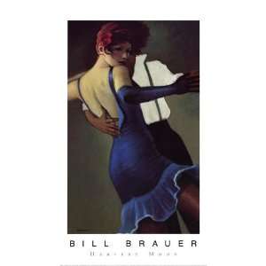    Harvest Moon Poster by Bill Brauer (14.00 x 20.00)