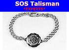 SOS Talisman, Childs CHROME PLATED Medical Bracelet,NEW
